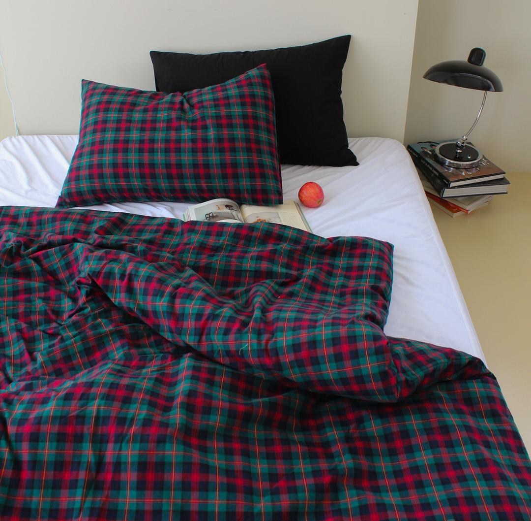 순면 홀리 체크 이불커버(S/SS/Q/K)