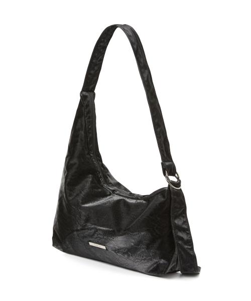 크러쉬 언밸런스 크로스백 블랙