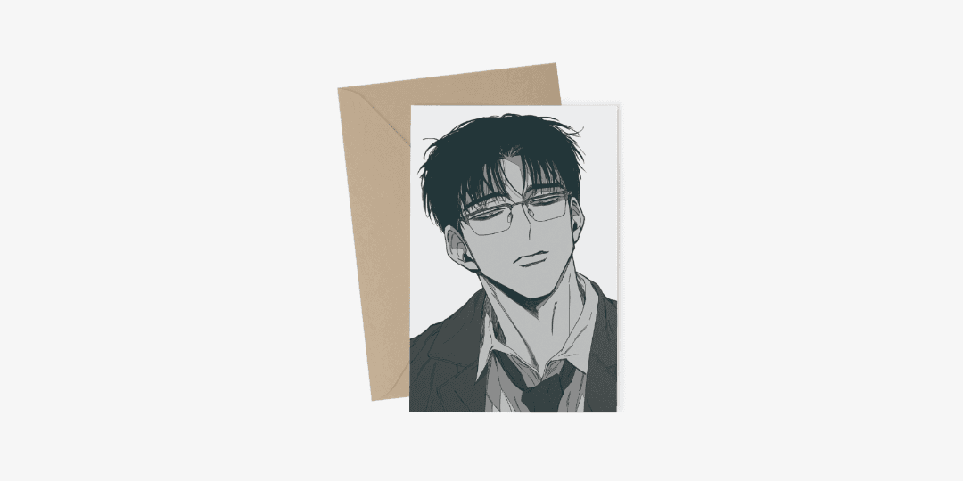 물위의 우리 사각형 엽서 A