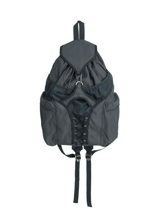 Reversible String Backpack / Charcoal