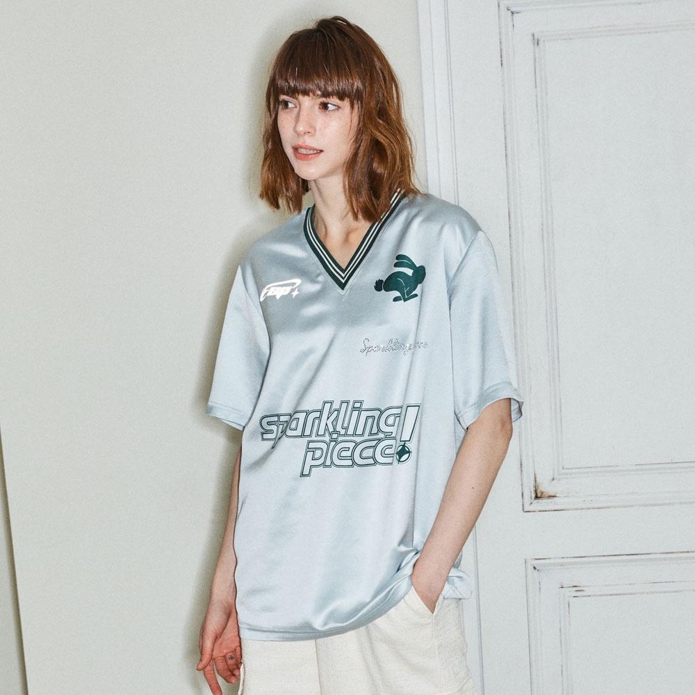 RUN RABBIT RUN FOOTBALL T-SHIRT (MINT) 런 래빗 런 풋볼 그래픽 티셔츠