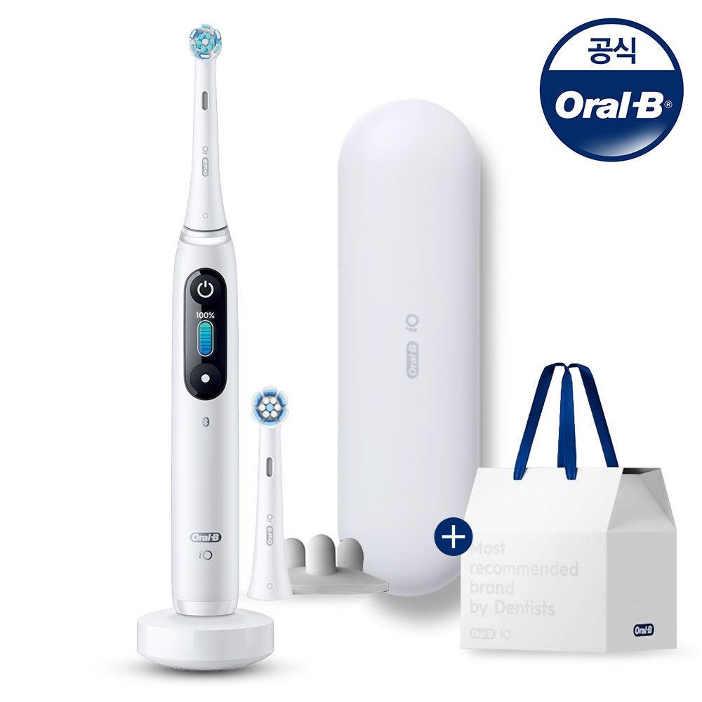 [Oral-B] 오랄비 전동칫솔 iO8 화이트 알라바스터+선착순 스페셜 기프트패키지