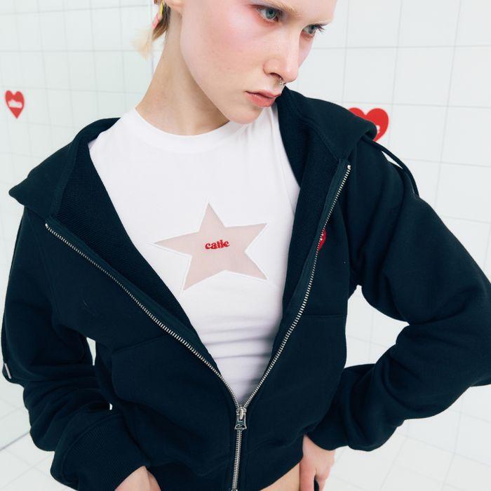 STAR MESH T-SHIRT WHITE