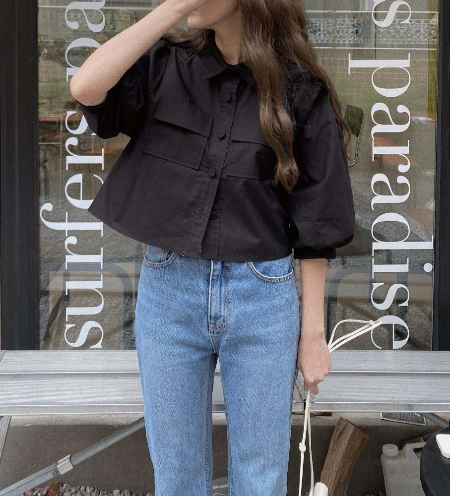 3000장돌파! [단독진행] 샤르망 블라우스 (black)