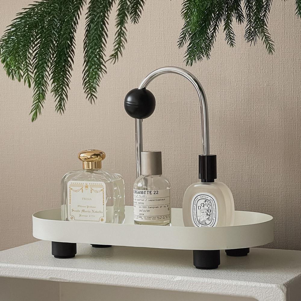 오룸 크림 블랙볼 철제 오브제 트레이 화장대 정리