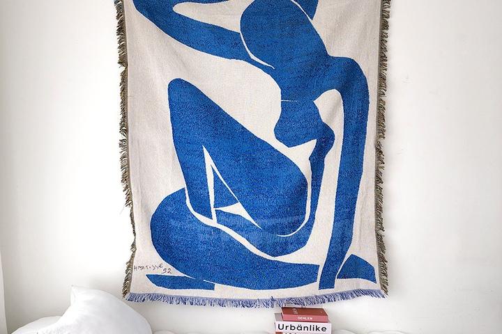 앙리 마티스 푸른 누드 코튼 소파커버/러그/블랭킷/담요