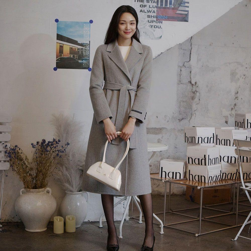 [24 F/W] 벨티드 캐시미어 핸드메이드 코트 ITOBZHL790