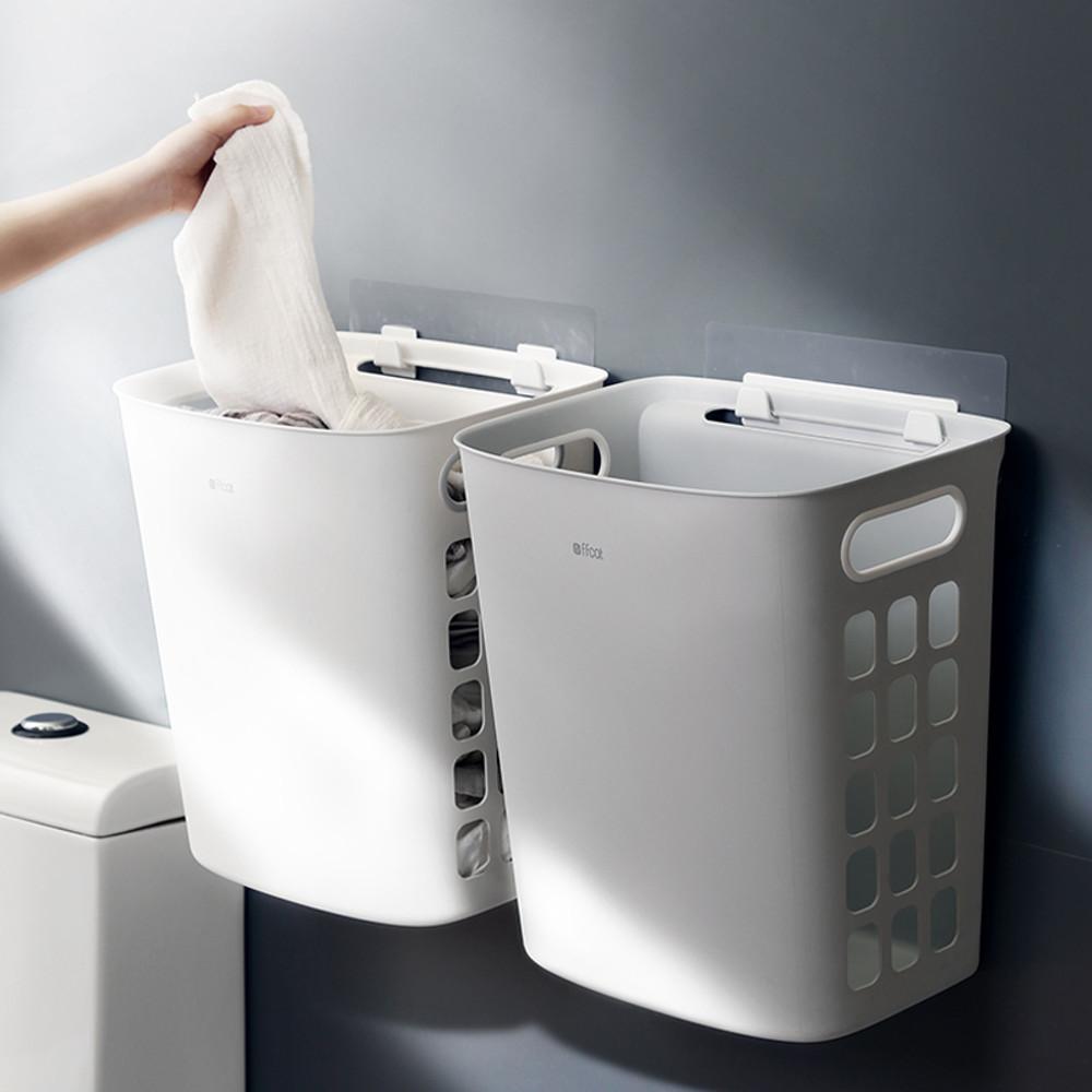 빨래바구니 벽걸이 이동식 빨래통