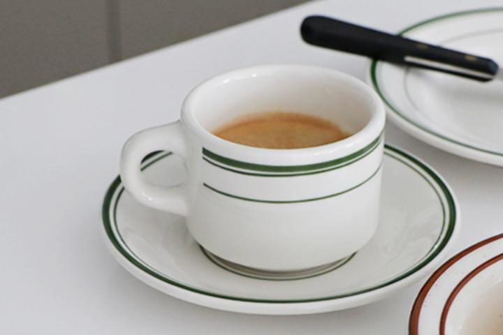 그린베이 스태커블 컵&소서 (200ml)