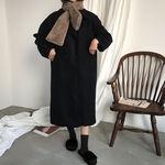 [기획초특가!!/울함량]더블 울 롱코트(블랙/베이지)_미우블랑