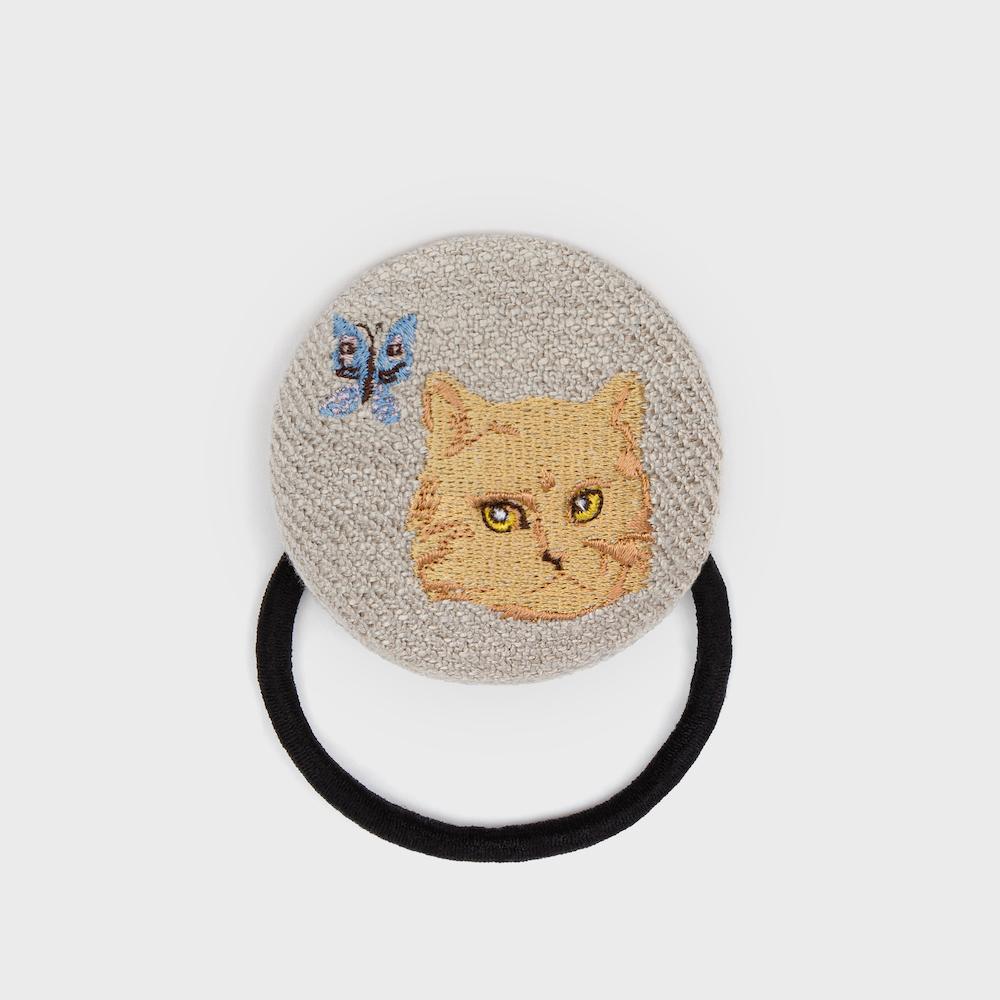 NAT circle hair tie butterfly cat