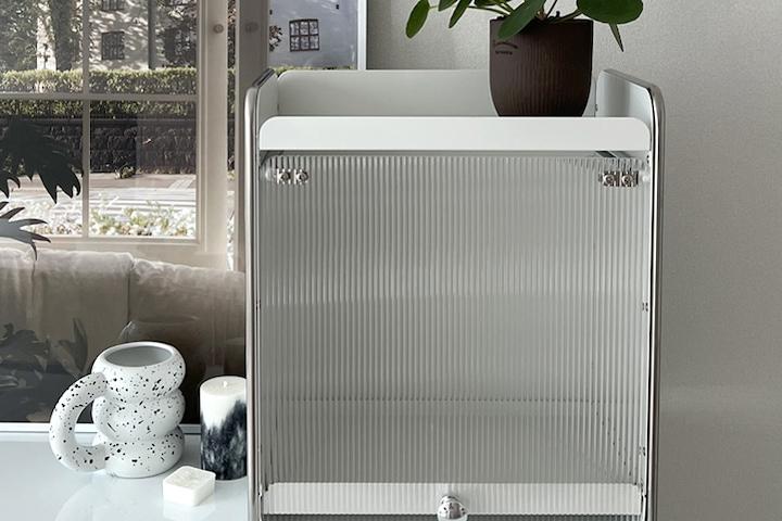 다용도 오픈형 주방 조립식 철제 2단 수납함 DIY