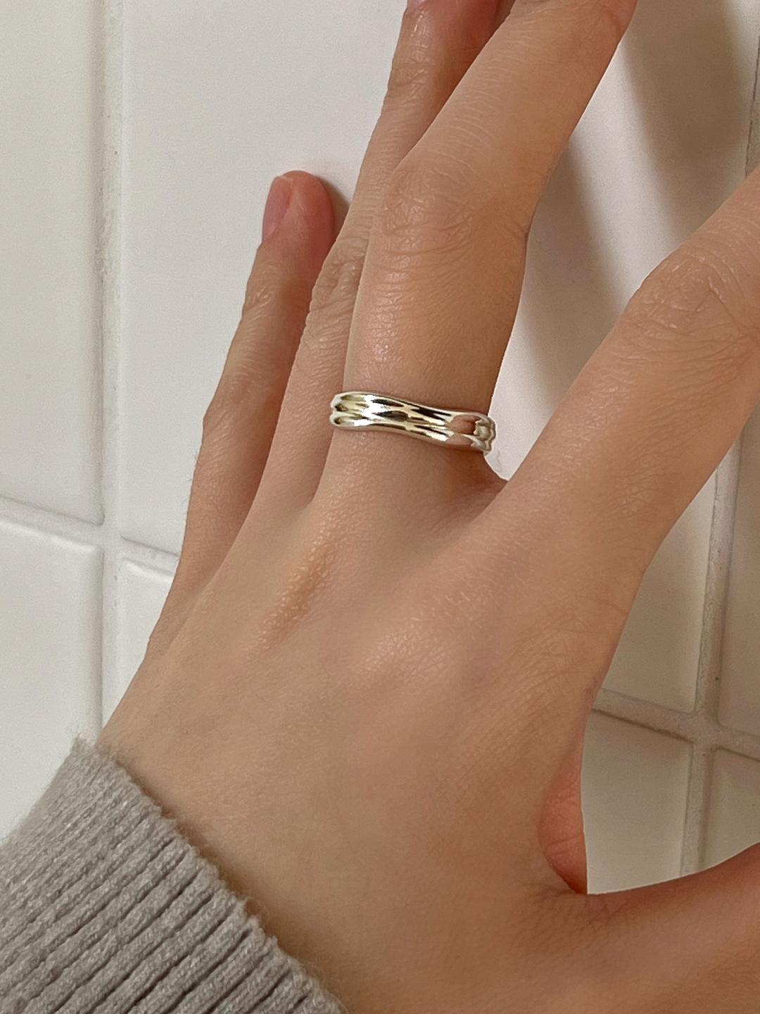 [92.5 silver] Gentle ring 2colors