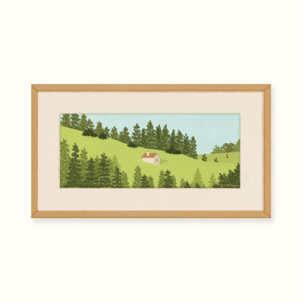 나의 집 액자엽서 (언덕)