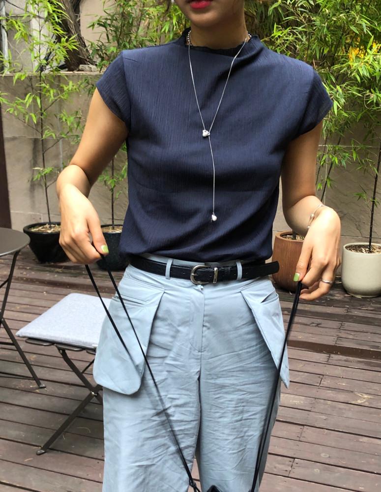 아모레 플리츠 티셔츠 (2color)