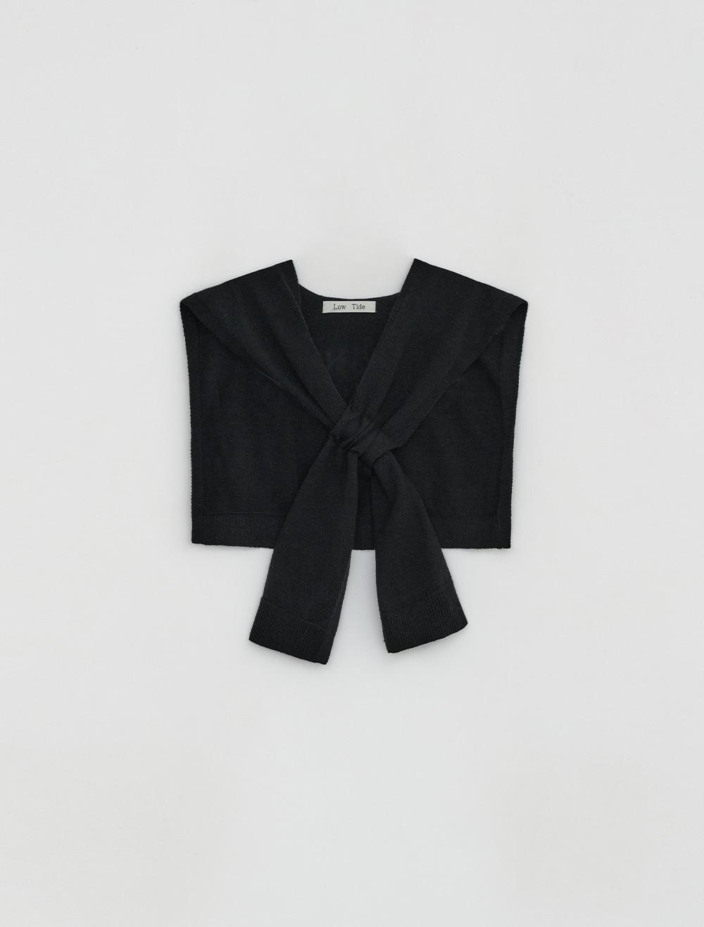 KNIT SHAWL [BLACK]