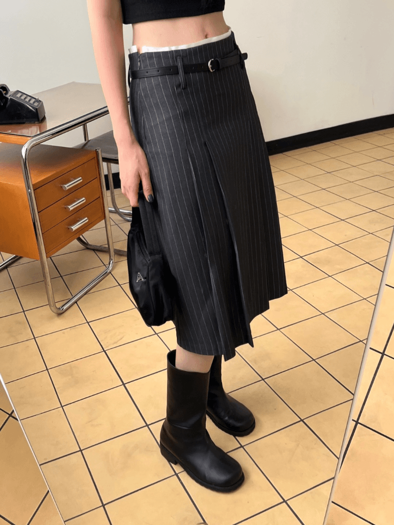 아브 Low Skirt Belt Sk