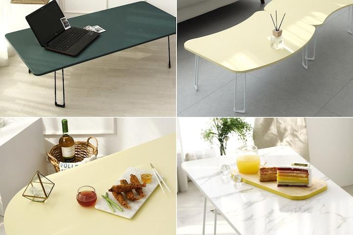 안티핑거 무광 E0 LPM 대형 좌식 거실 테이블 (1200)