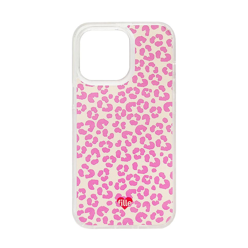 Flower iPhone case - Hot Pink 투명 젤하드케이스