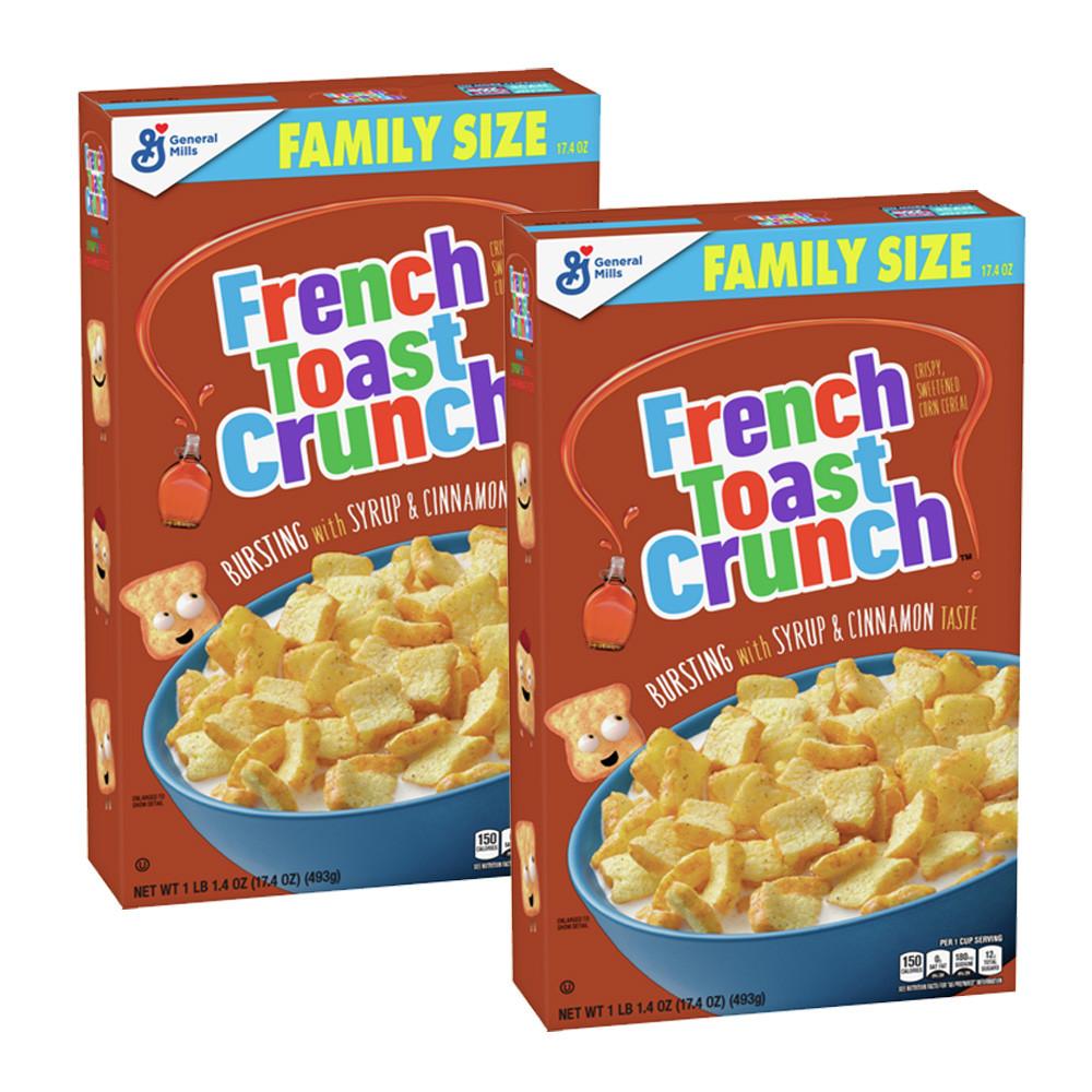 식빵 모양 시리얼 프렌치 토스트 크런치 큰사이즈 French Toast Crunch 493g 2팩