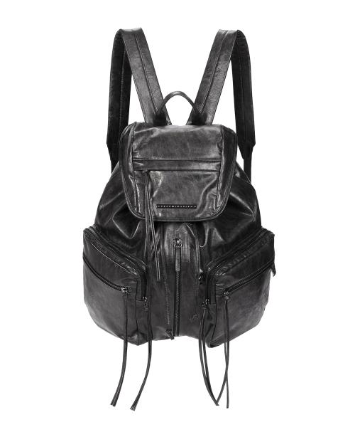 트리밍버드(TREEMINGBIRD)  Zipper Finishing Flap Big Back Pack [ Dark Gray ] - 사이즈 & 후기 | 무신사