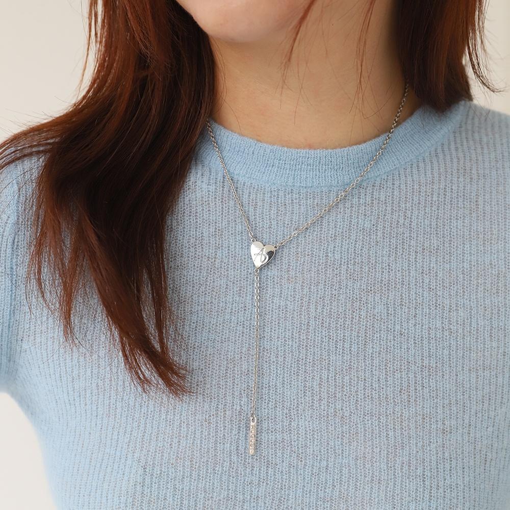 Heart Y-Drop Necklace