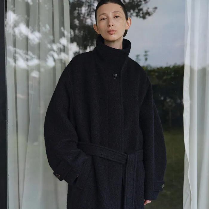 [3차 리오더] Single Long Coat_Navy