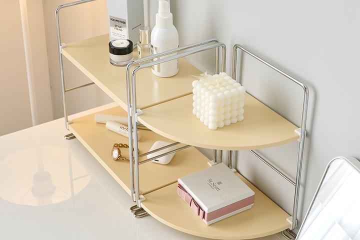 미니 모듈 선반 미드센츄리 화장품 주방 정리대 코너형 적층 결합 가능