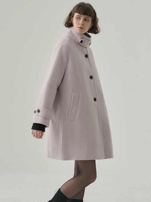 래빗 앙고라 울 핸드메이드 플레어 하프 코트 [3COLORS]