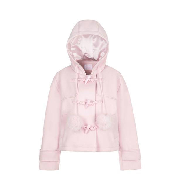 pompom coat