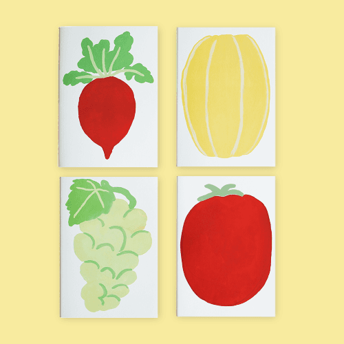 [그럼사라] 노트 - Tomato / Korean Melon / Grape / Radish