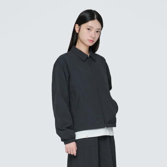 캠플 여성 카라 바람막이 Dark Charcoal (S24FWCWB17)