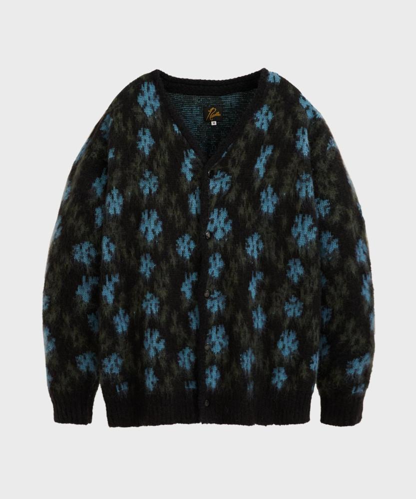NEEDLES 니들스 23AW Needles x studious 별주 Mohair Cardigan - Flower NS1542
