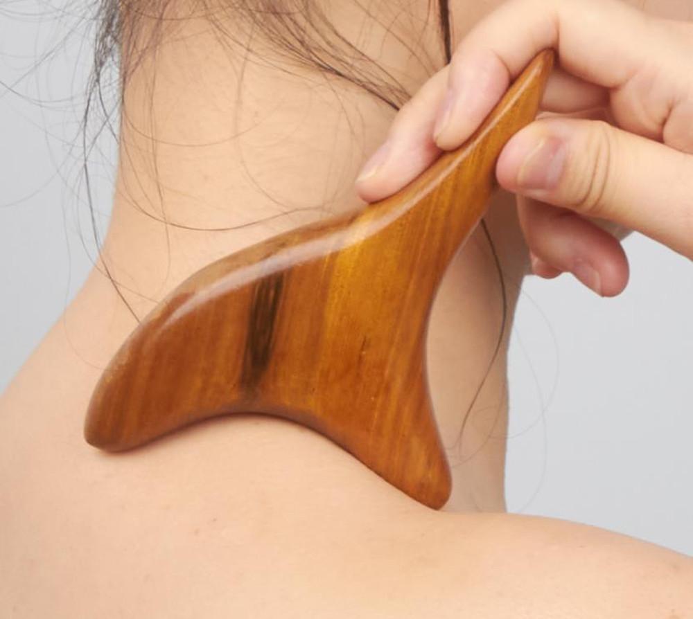 본연 장미목 나무 지압 1호 괄사 경락 마사지 도구 지압봉