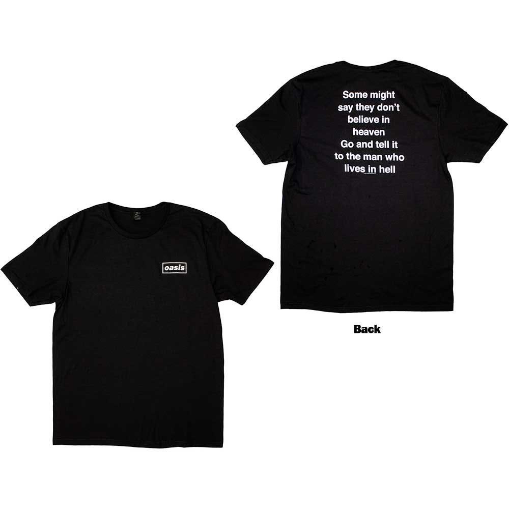 [M,L,XL,2XL 국내배송] 공식 OASIS 오아시스 Some Might Say Lyric 반팔 티셔츠
