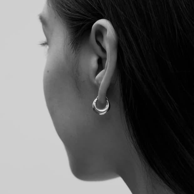 (F) 소피부하이 Tiny 에센셜 hoops 이어링 실버 | 후루츠패밀리