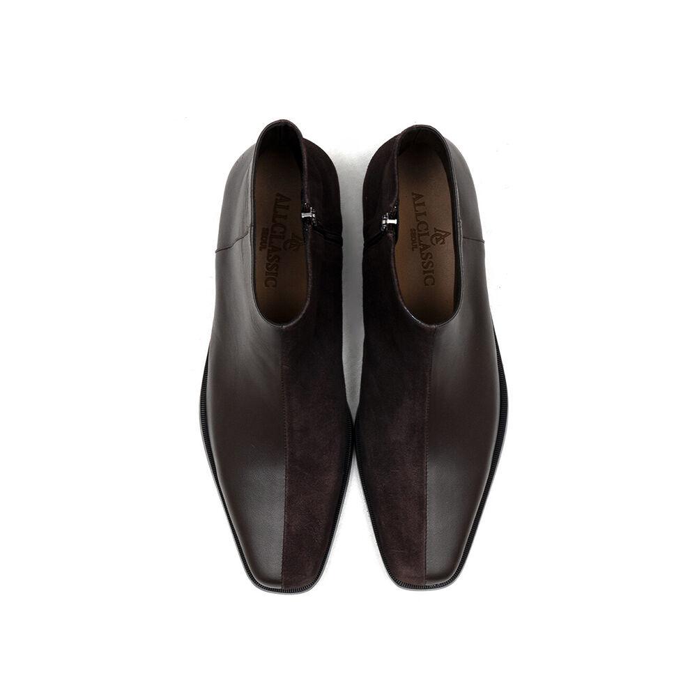 Estro_Half Boots D.Brown Combi / ALC081