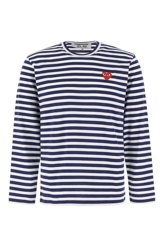 Comme des Garçons Play Striped Crewneck T-Shirt