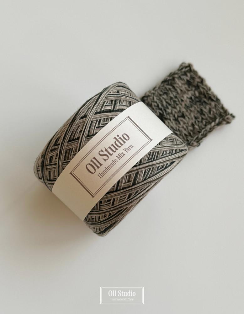 [올스튜디오] 겨울 소나무 보카시 실 램스울 털실 코바늘 실 60g