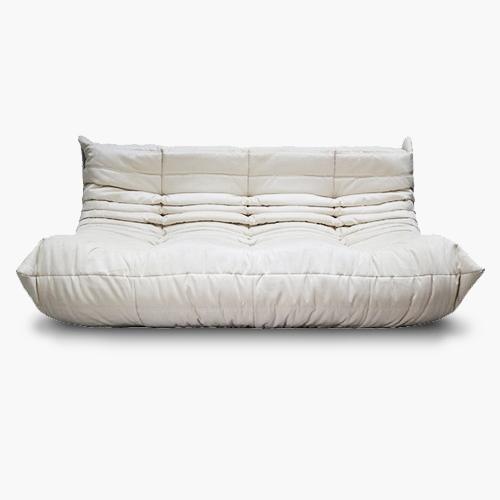 [Ligne Roset] Togo Sofa 3 Seater / Beige / Alcantara