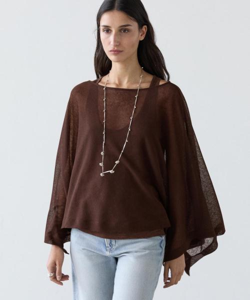 플루이드 린넨 케이프