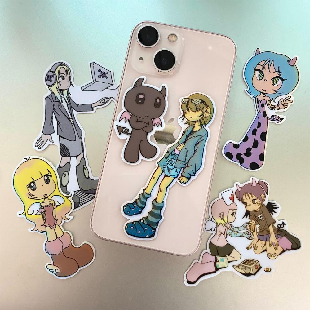 [JUBA⋆주바] futuristic stickers SET (2types)