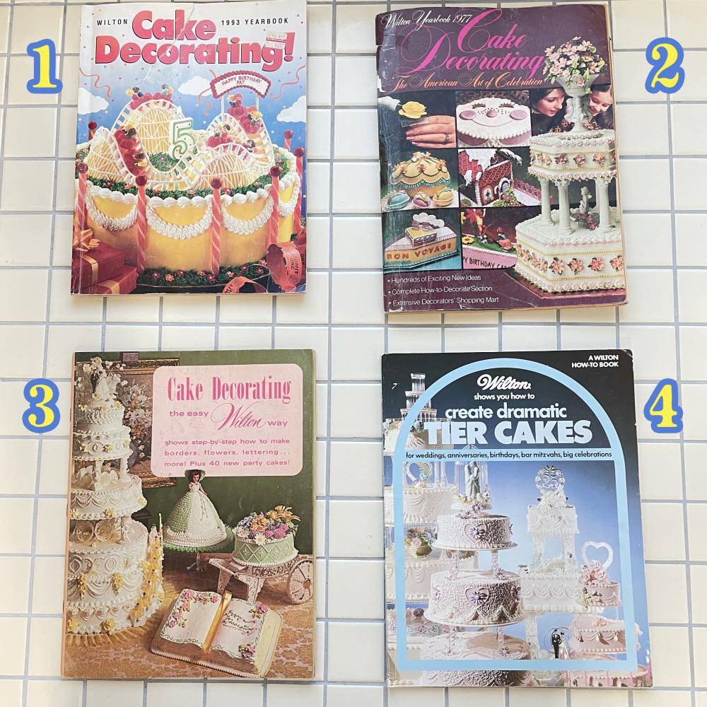 빈티지 (B급 할인) 윌튼 케이크 레시피북 패턴북 부록 케익 베이킹 잡지 인테리어소품
