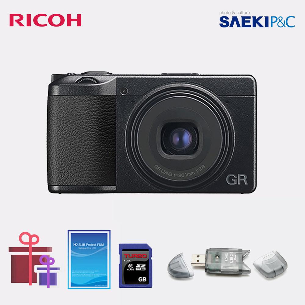 정품 리코 GR3X 블랙 (SD 128GB + LCD 필름 + 리더기)