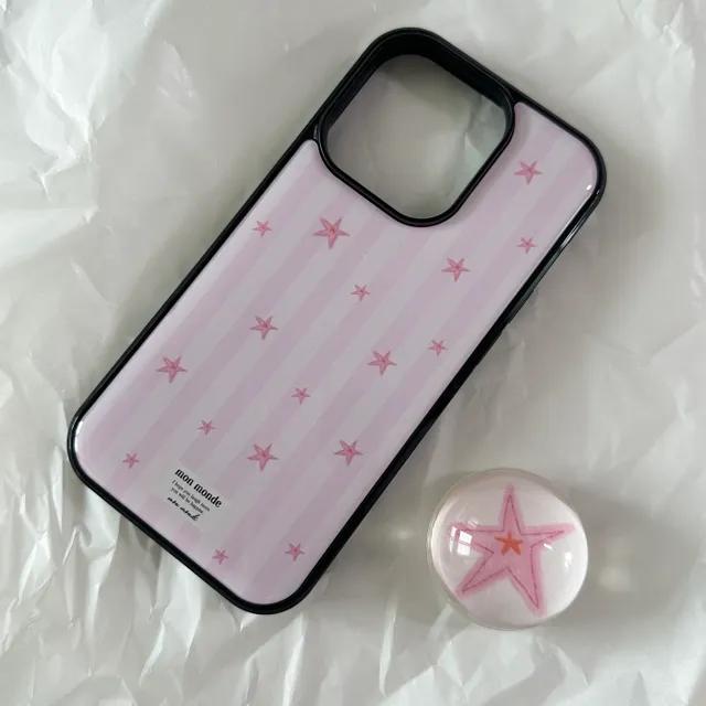 mini pink star phone case