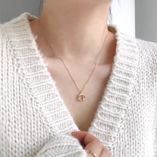 🚀오늘출발🚀크로스 큐빅 링 데일리 목걸이