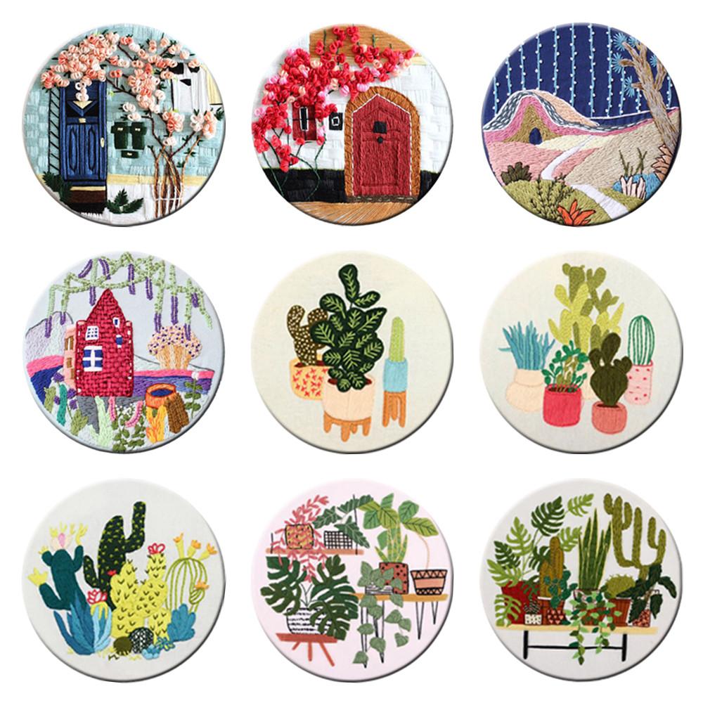 DIY 프랑스자수 패키지 만들기 세트 취미 키트 2