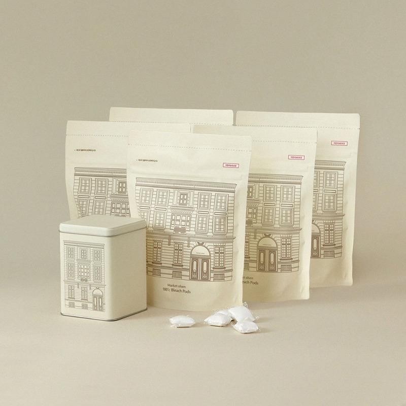 [메가팩] 100℃ 표백캡슐 5개(200개입)