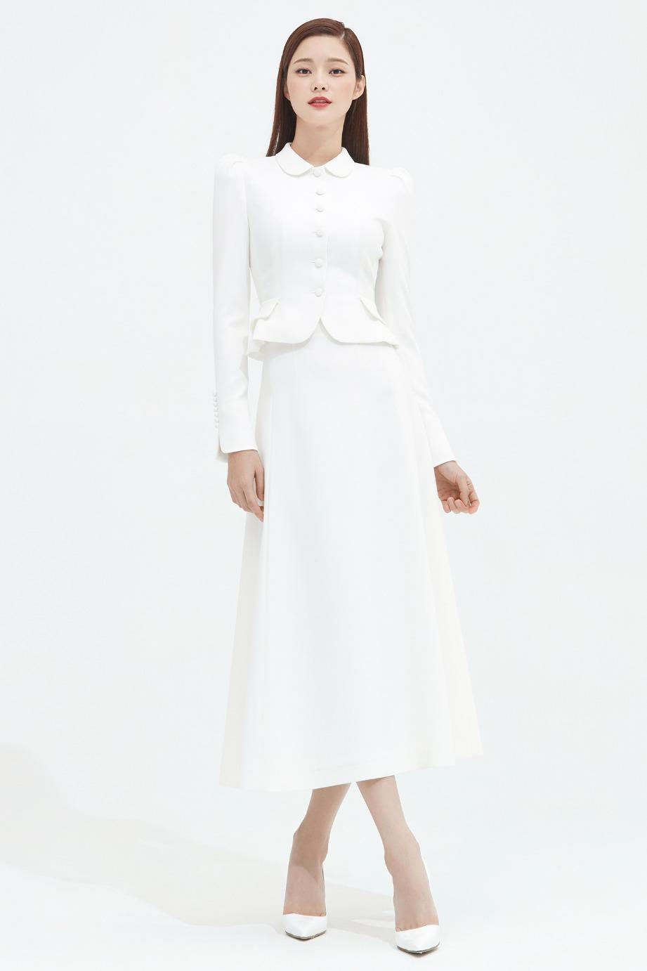 CREPE A LINE SKIRT