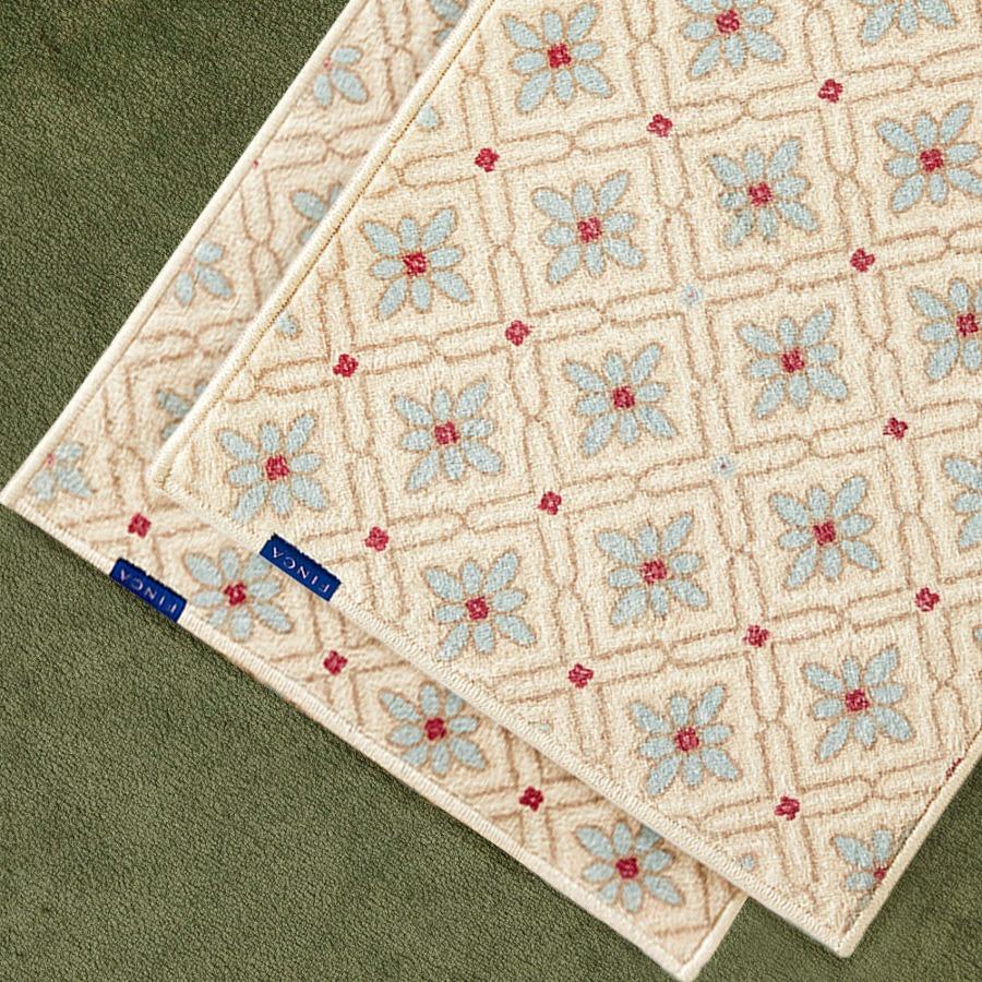 60`s 빈티지 타일 발매트 주방매트 베이지민트 2sizes